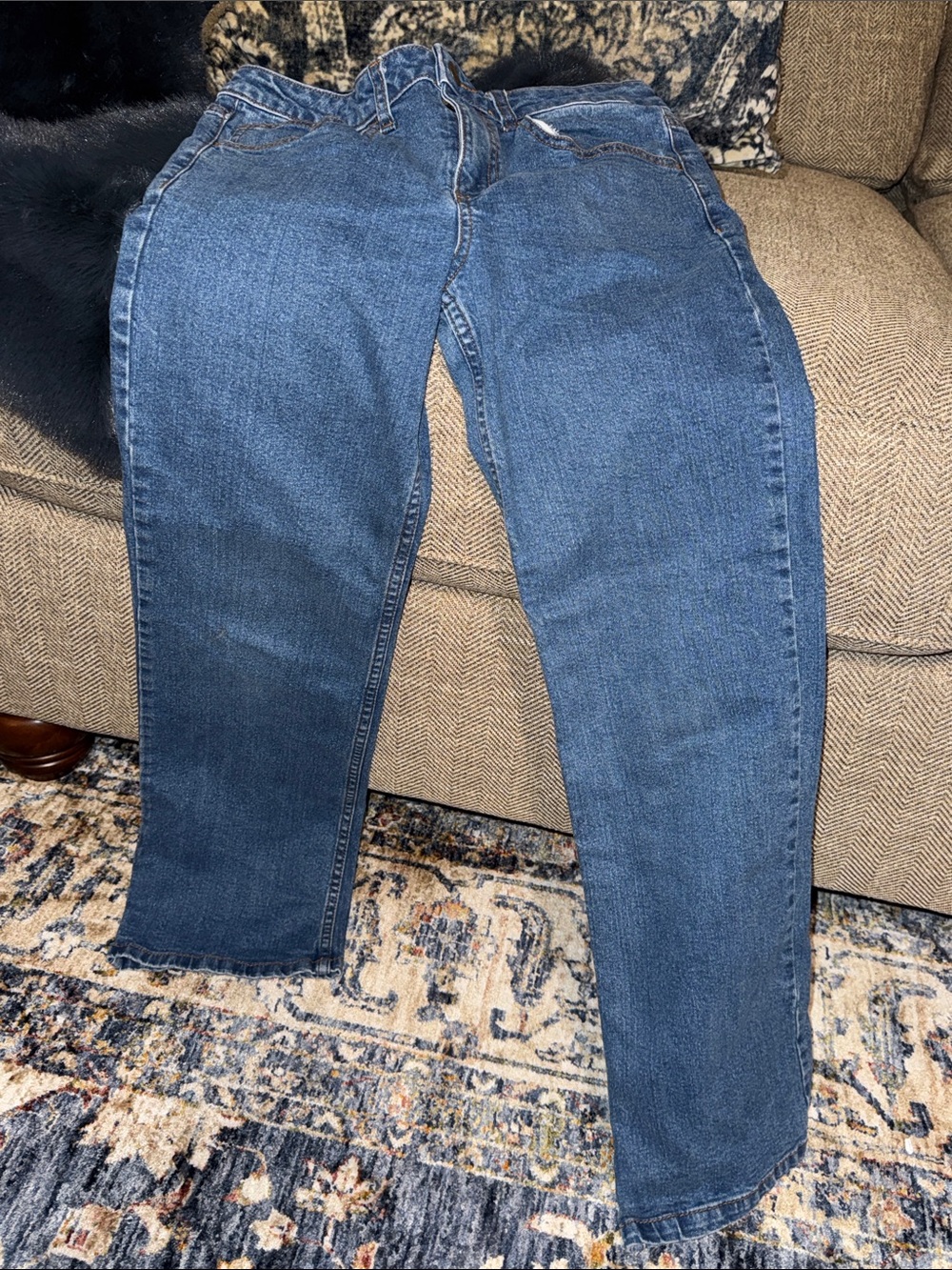 CARHARTT MODEL BD8374-B BOYS DENIM JEANS SIZE 12 - Picture 2 of 7